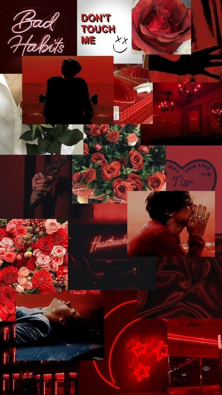 750x1335 tumblr: stuffcolors p h o n e #redwallpaper #redwallpaperaesthetic #redwallpaperiphone #redwallpapert. Black aesthetic wallpaper, Red aesthetic, Red wallpaper