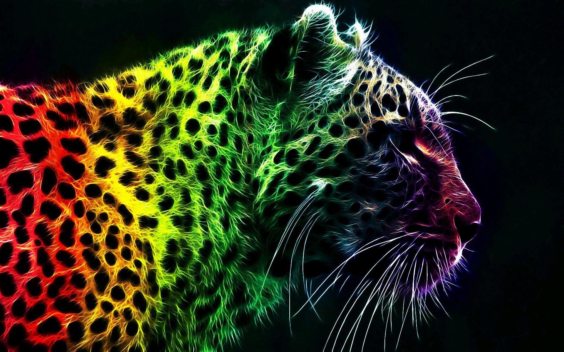 1920x1200 Neon Animal Wallpaper .