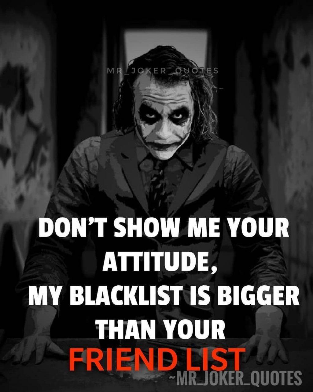 1024x1279 Quotes Joker Attitude Wallpaper .