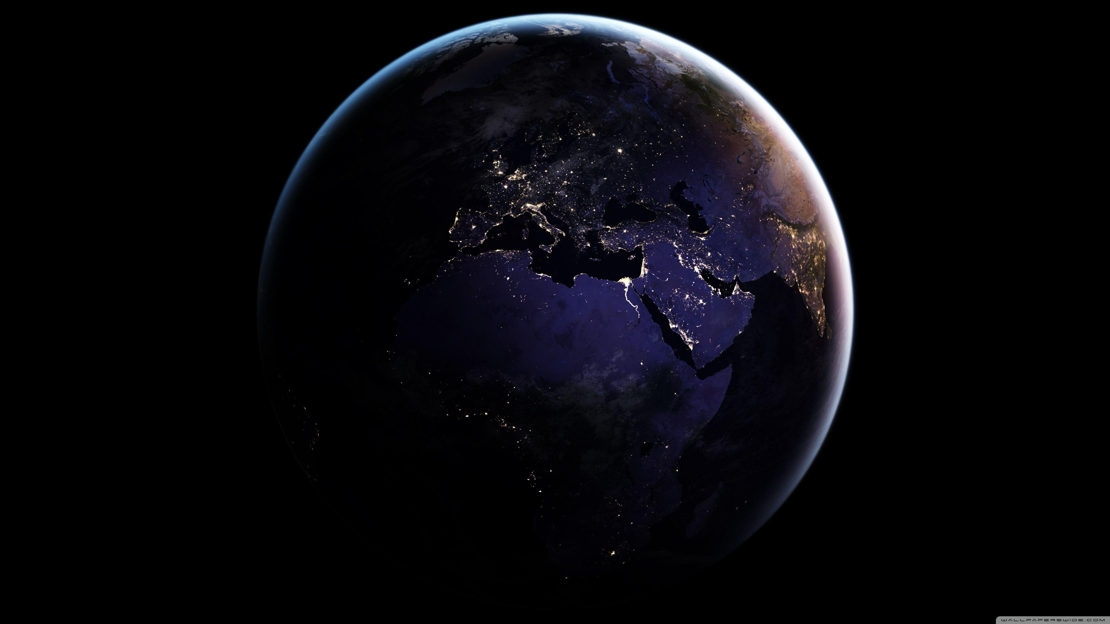 3840x2160 Europe, Africa, Earth at Night from Space Ultra HD Desktop Background Wallpaper for 4K UHD TV : Widescreen & UltraWide Desktop & Laptop : Tablet