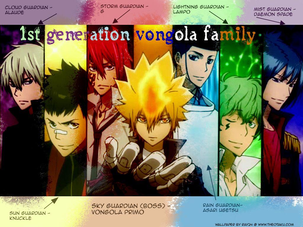 1024x768 1st Generation Vongola Family hitman reborn! wallpaper