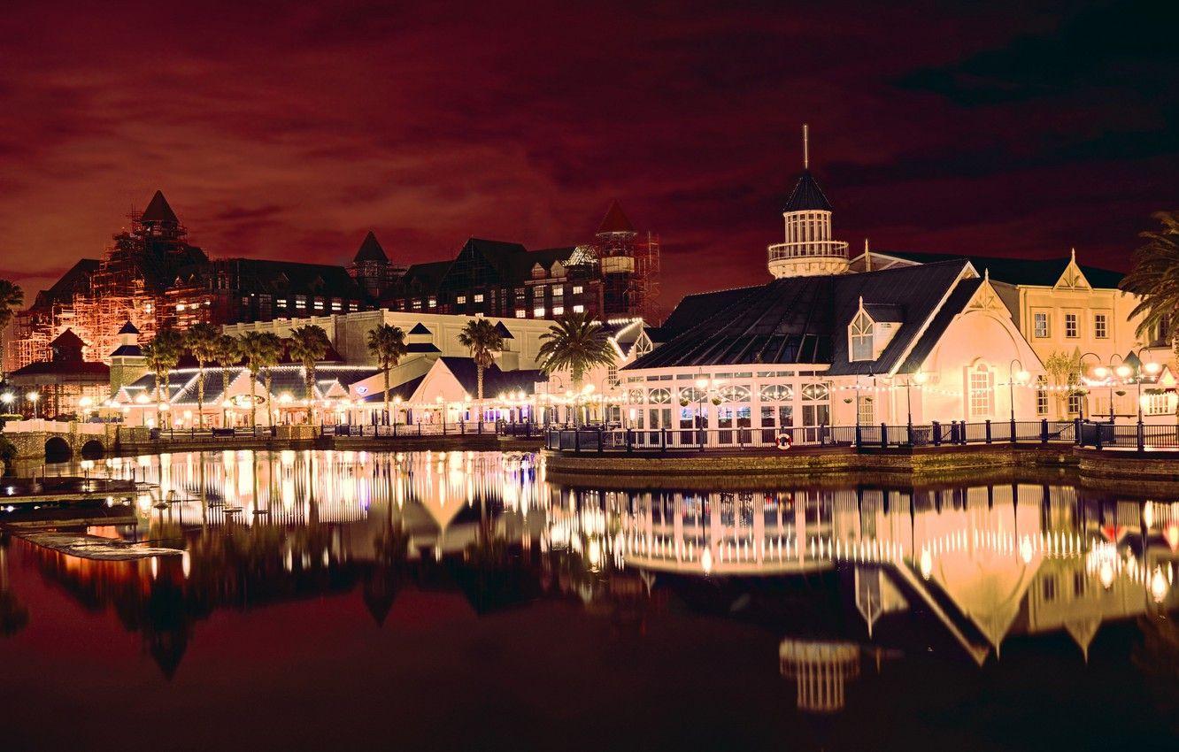 1332x850 Wallpaper night, lights, glow, South Africa, Port Elizabeth image for desktop, section город