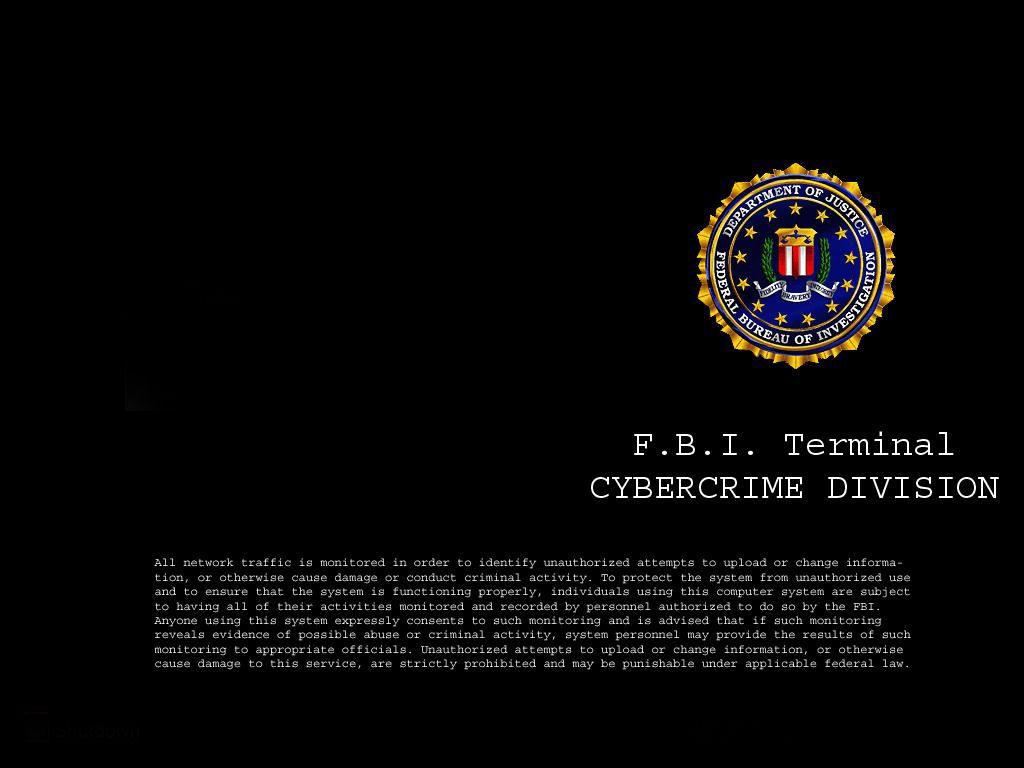 1024x768 FBI Terminal Wallpaper