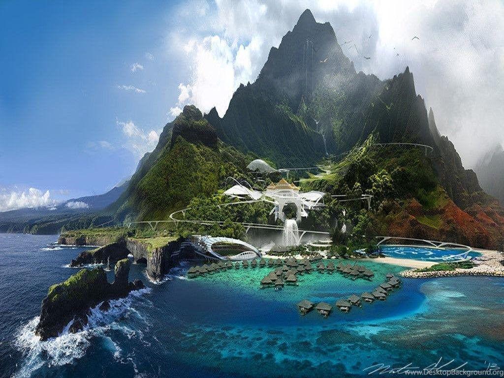 1024x768 Costa Rica Wallpaper HD Background Download Desktop Park Island HD Wallpaper