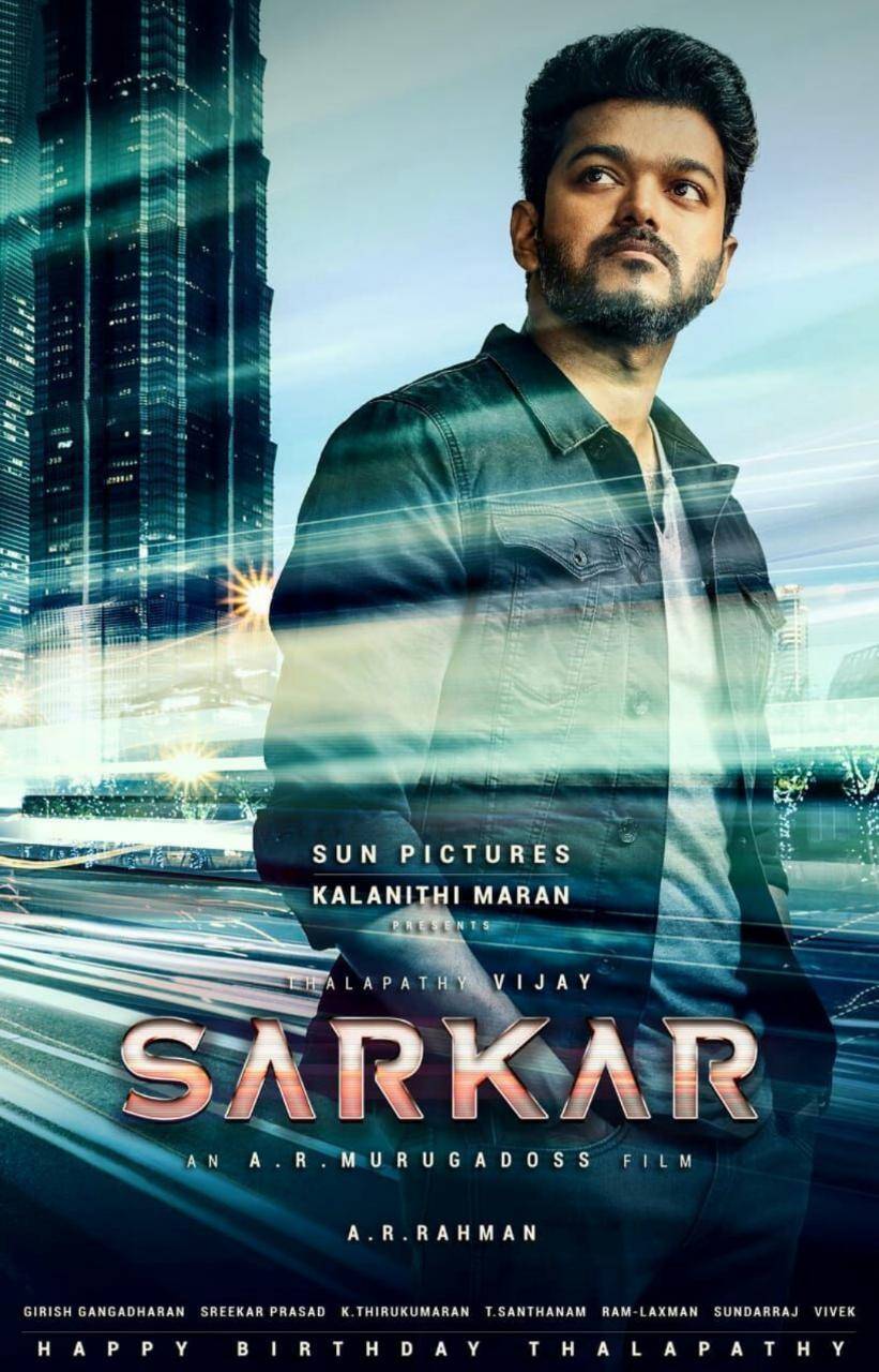 821x1280 Sarkar Vijay Poster wallpaper
