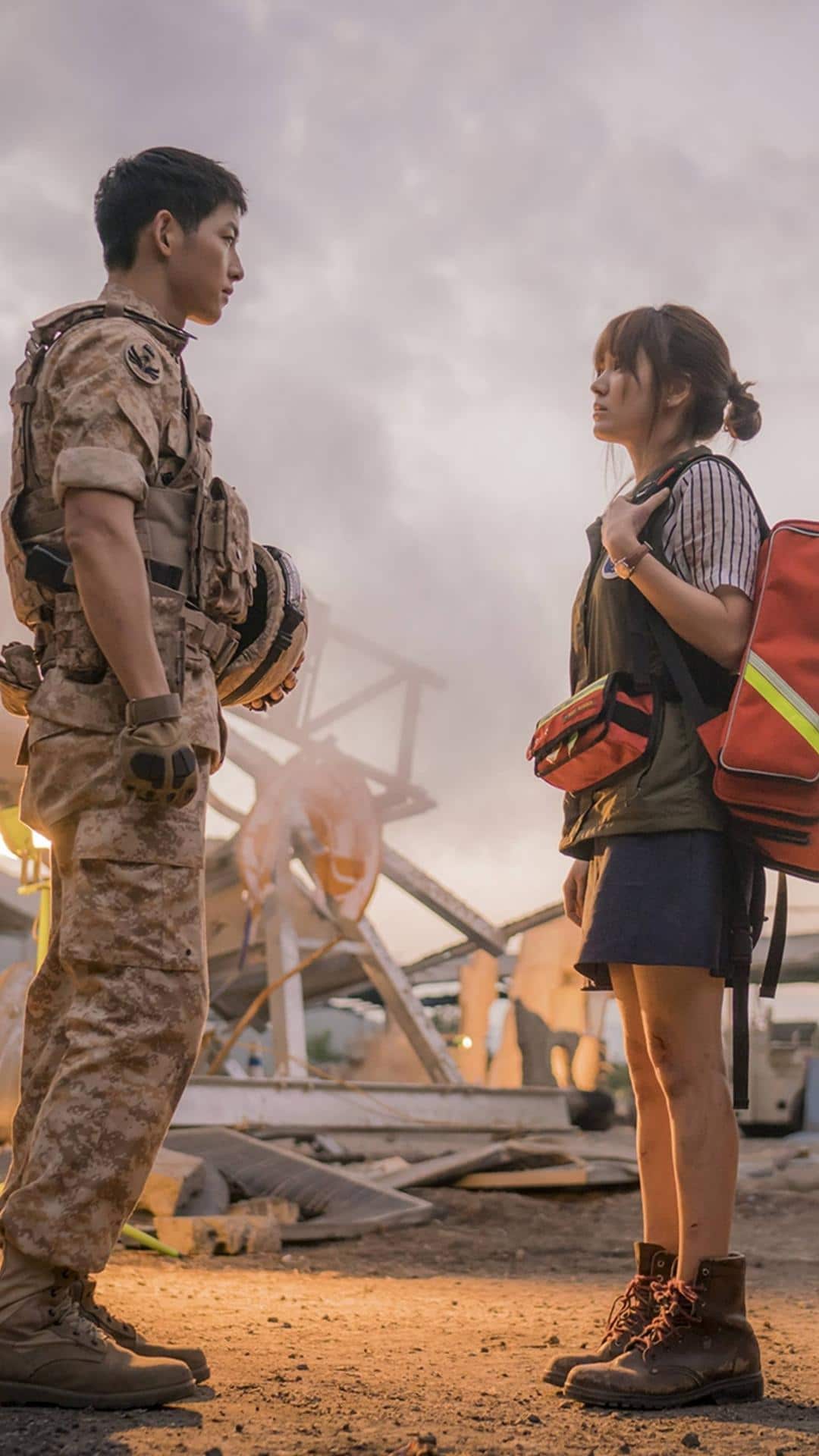 1080x1920 Descendants of the Sun Wallpaper for iPhone