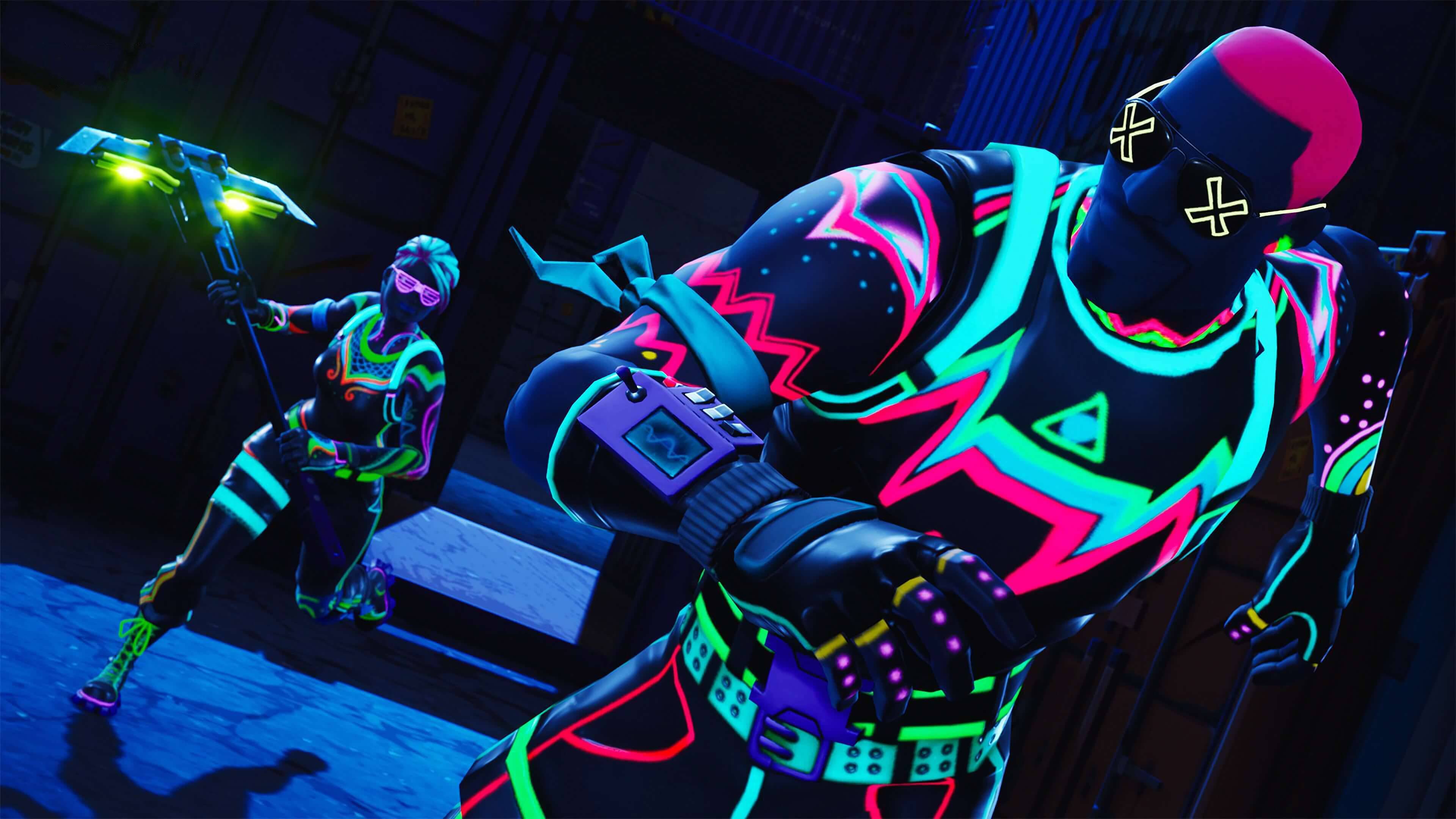 3840x2160 Neon Fortnite 2020 Wallpaper, HD Games 4K Wallpaper, Image, Photo and Background