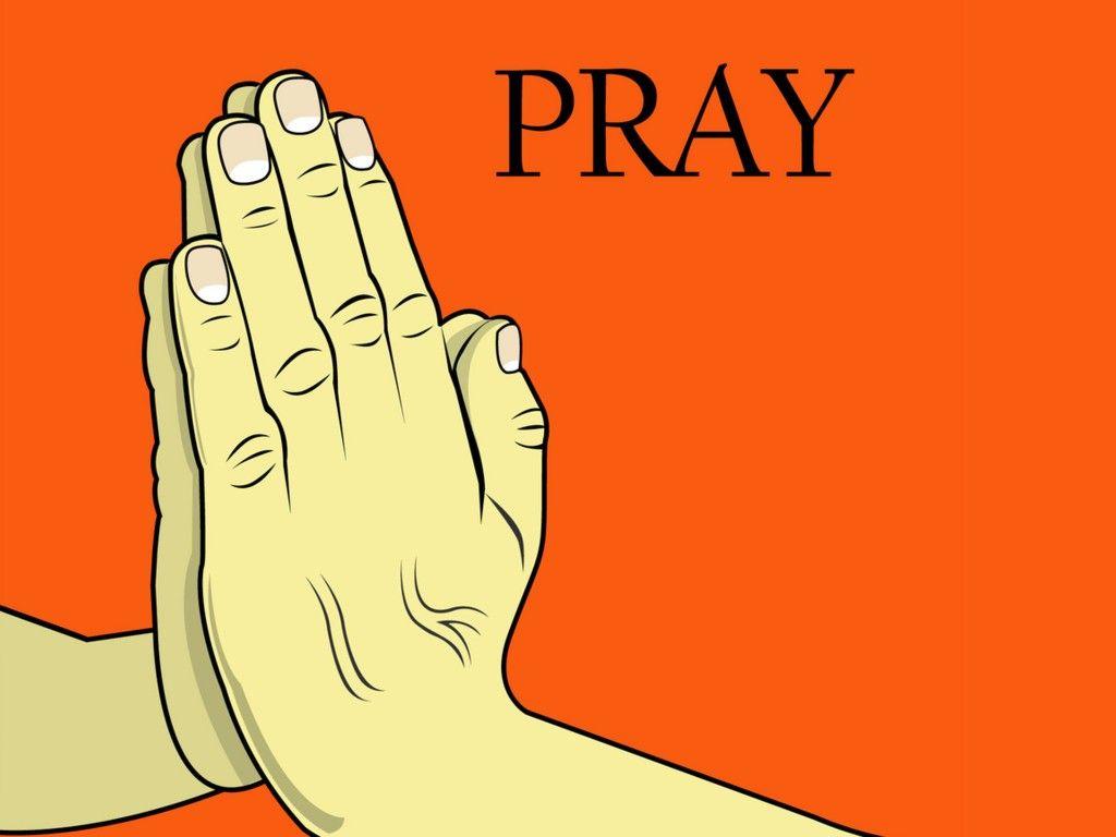 1024x768 Hands On Prayer Christian Wallpaper Free Download