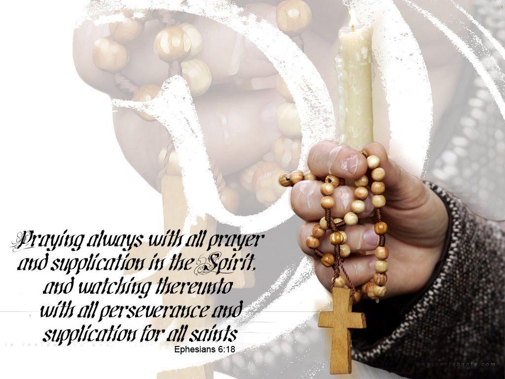 1024x768 Rosary Wallpaper