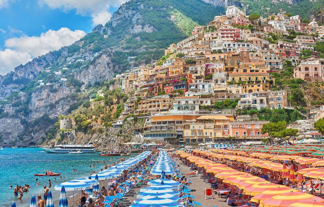 Gorgeous Positano Italy Mural  Murals Your Way