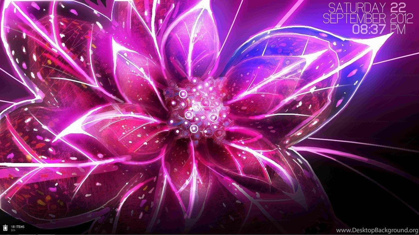 1366x768 Purple Love Wallpaper Desktop Background