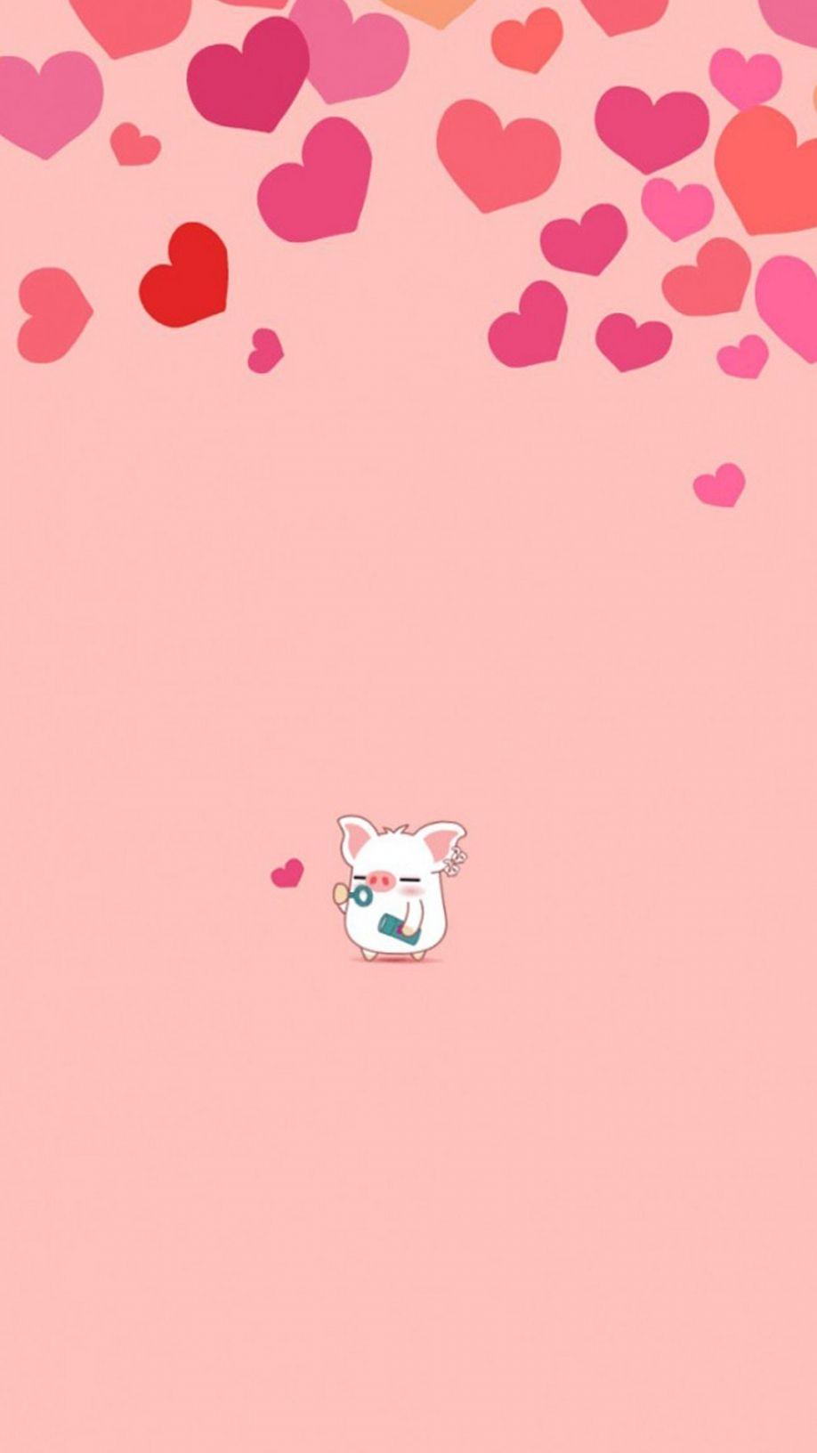 918x1632 Cute Piggy Wallpaper