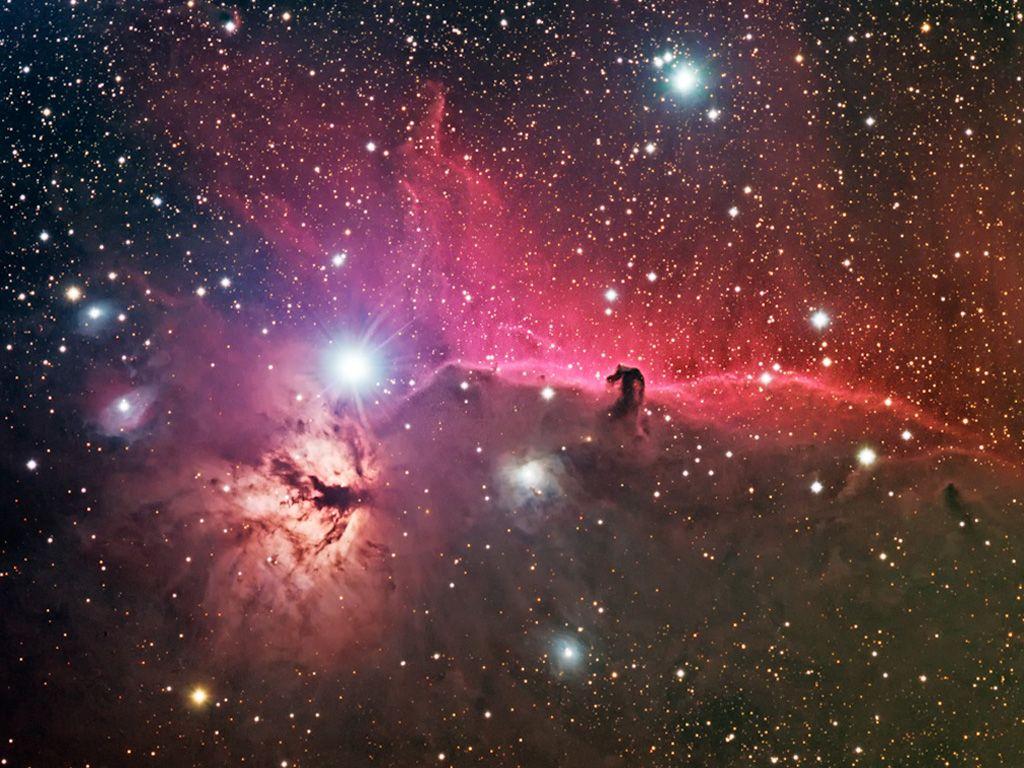 1024x768 Nebulae, B33 Horsehead and NGC2024 Flame Nebulae