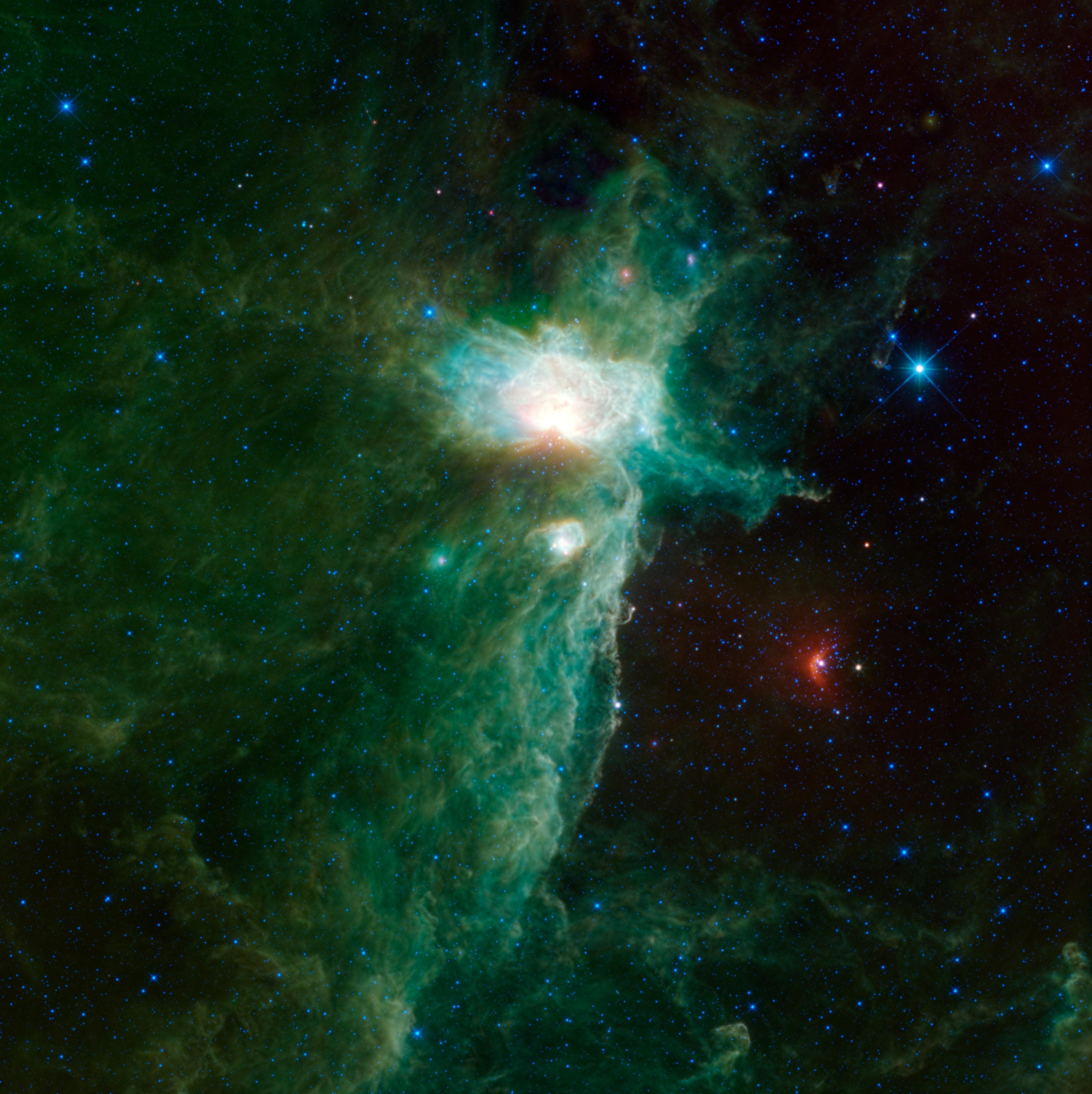 5525x5535 Space Image. A Different View of the Flame Nebula