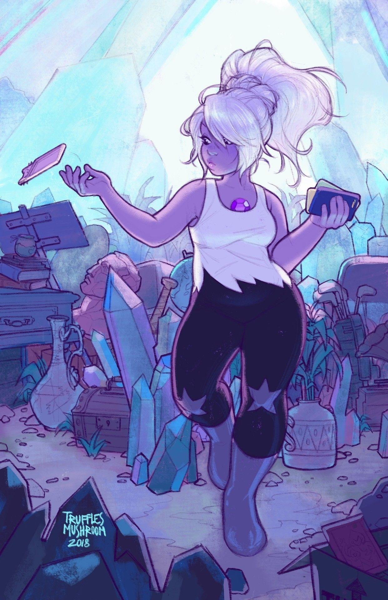 1242x1920 so cute steven universe fanart digital art purple amethyst. Steven universe wallpaper, Amethyst steven universe, Steven universe gem
