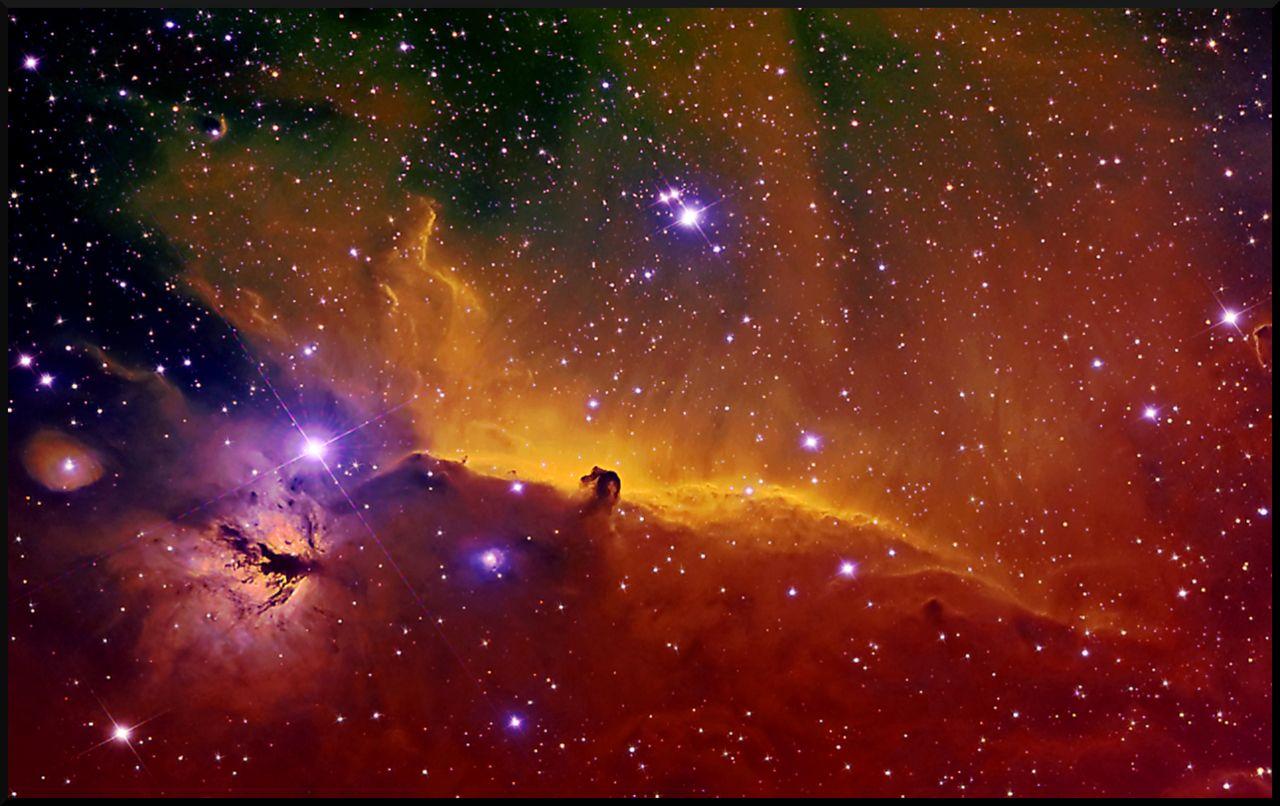 1280x806 Really Nice Colorful Shot Of The HorseHead Nebula Flame Nebula Wallpaper 1920x1200 No Clue Who Took The Pic But He Did An Amazing Job!