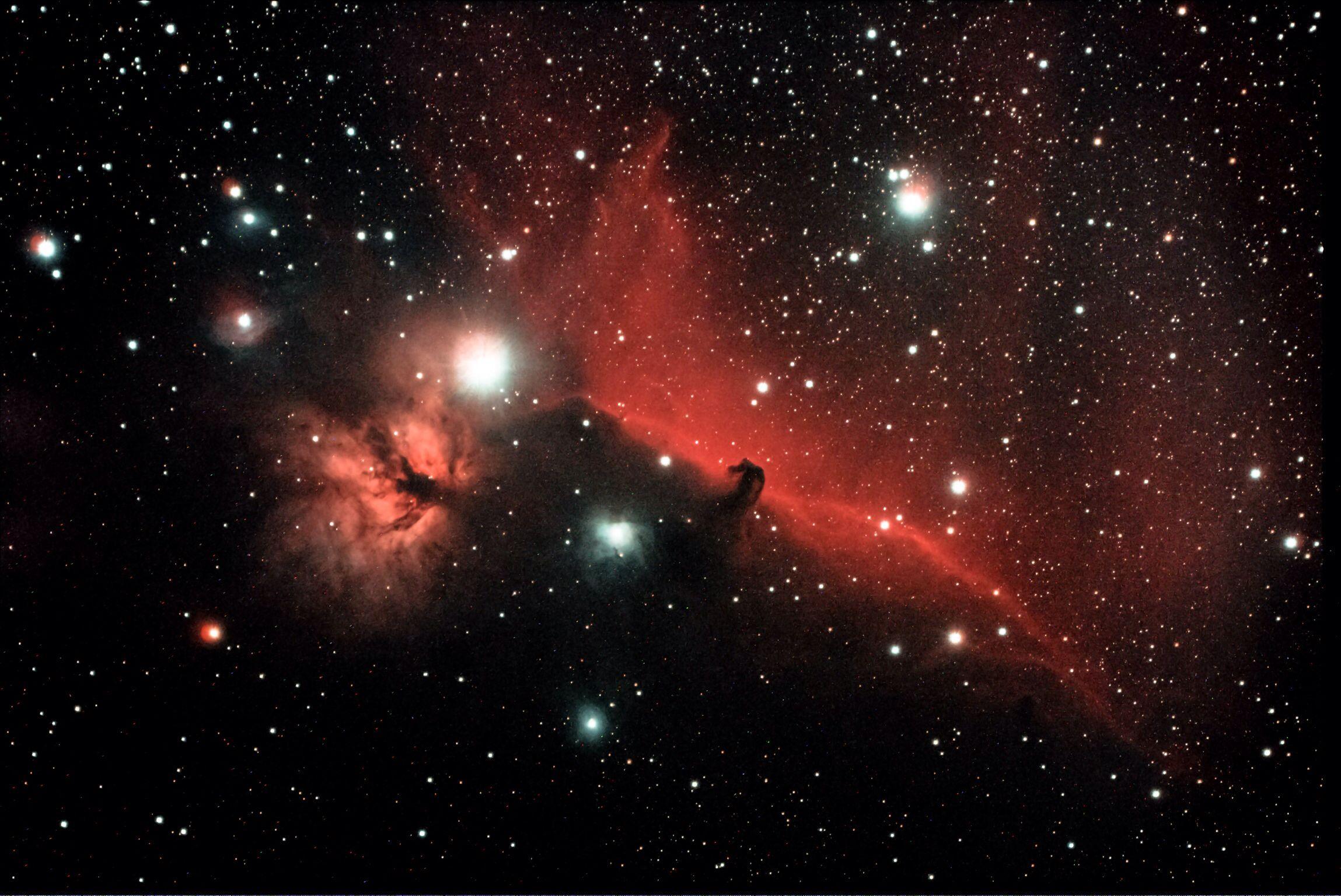 2298x1536 Horse head and Flame Nebula. Nebula wallpaper, Horsehead nebula, Nebula