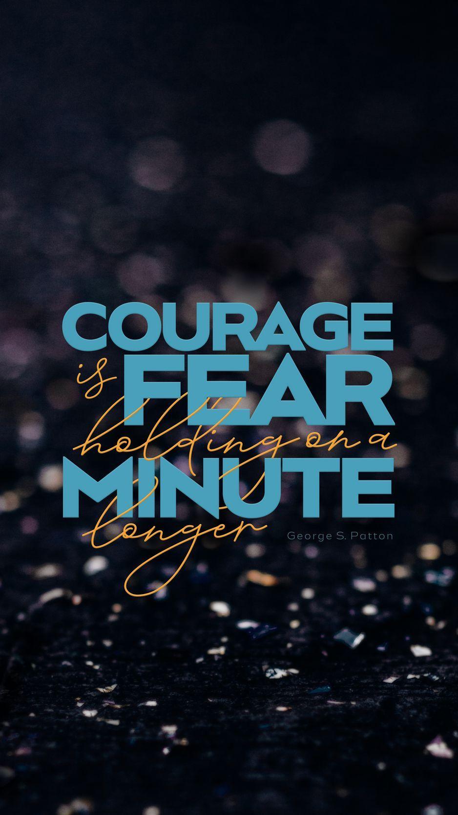 938x1668 Download Wallpaper 938x1668 Quote, Courage, Fear, Thought, Saying Iphone 8 7 6s 6 For Parallax HD Background
