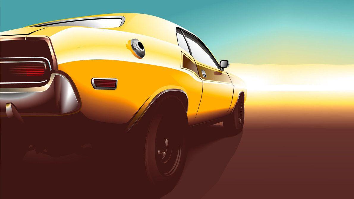 1191x670 Muscle Car Vector By Depot Hdm