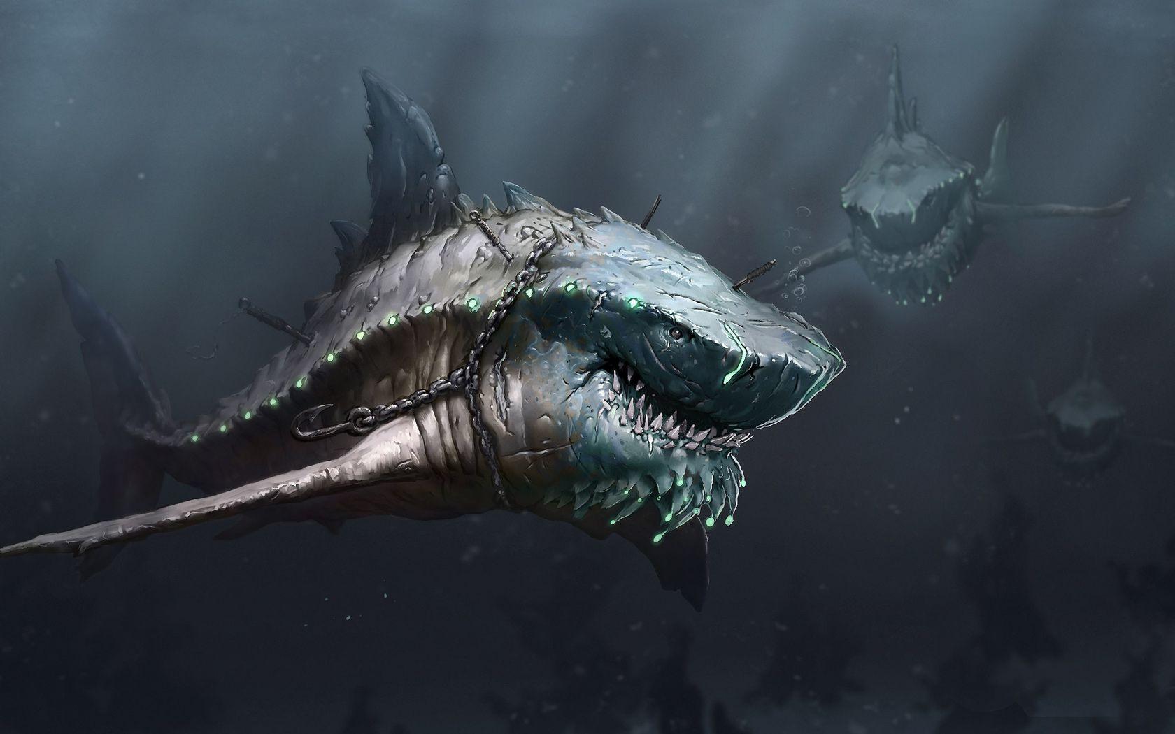 1680x1050 Deep Sea Creature Wallpaper