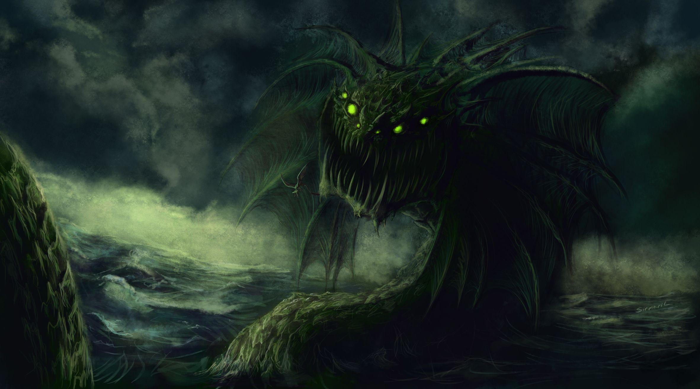 2363x1313 Mythical Sea Creatures Wallpaper
