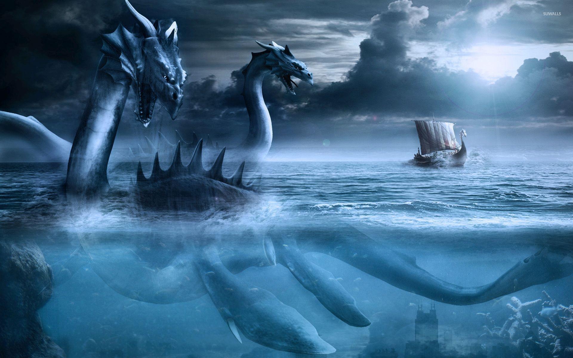 1920x1200 Sea Creature Wallpaper Data Src Of Monsters Background HD Wallpaper