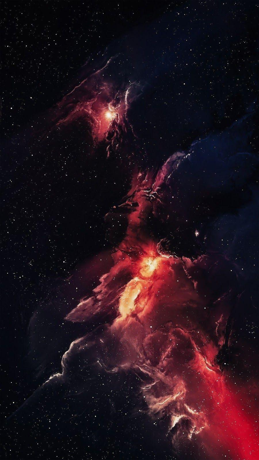900x1600 Red Space. Red space, Wallpaper space, Space artwork