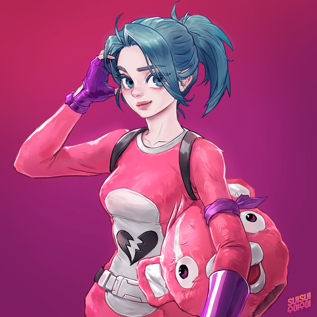 1024x1024 Fortnite Pajamas Pink Bear .