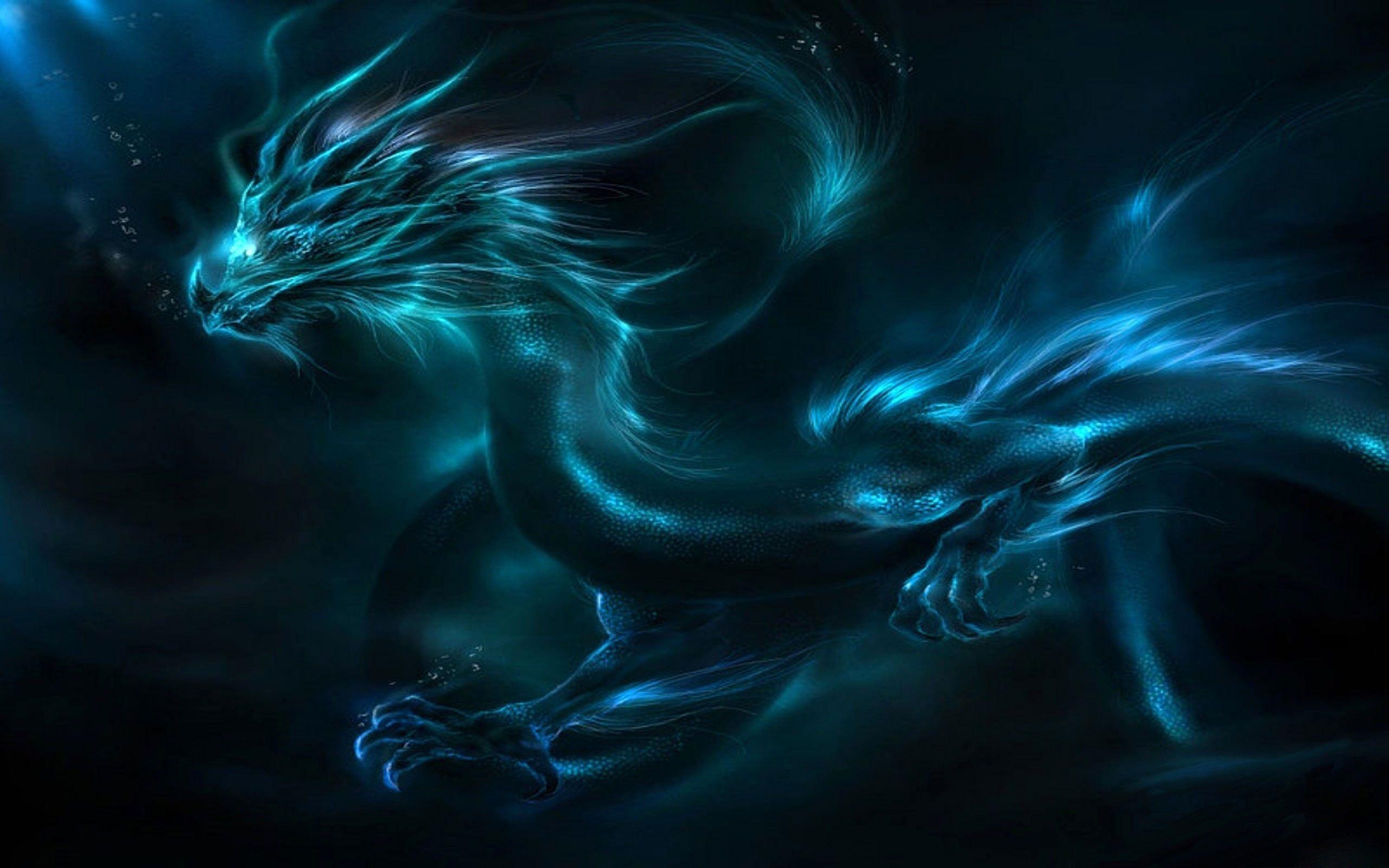 2560x1600 Water Power Chinese Dragon Wallpaper