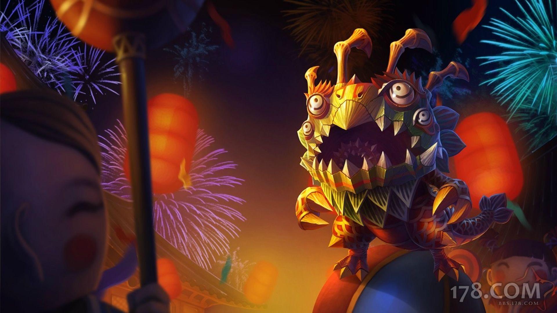 1920x1080 Lion Dance Kog'Maw Chinese Wallpaper .