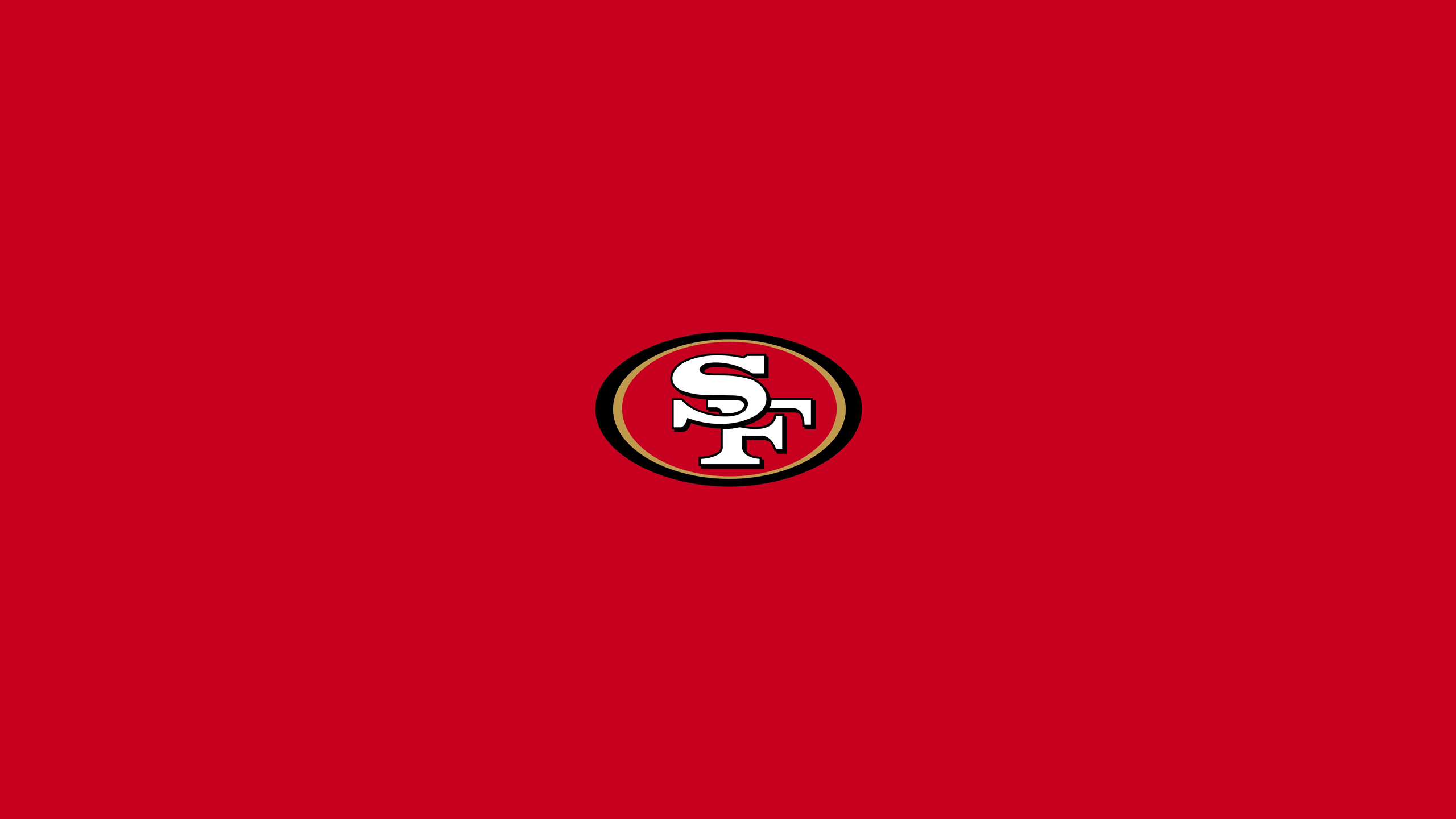 2560x1440 San Francisco 49ers Logo Wallpaper