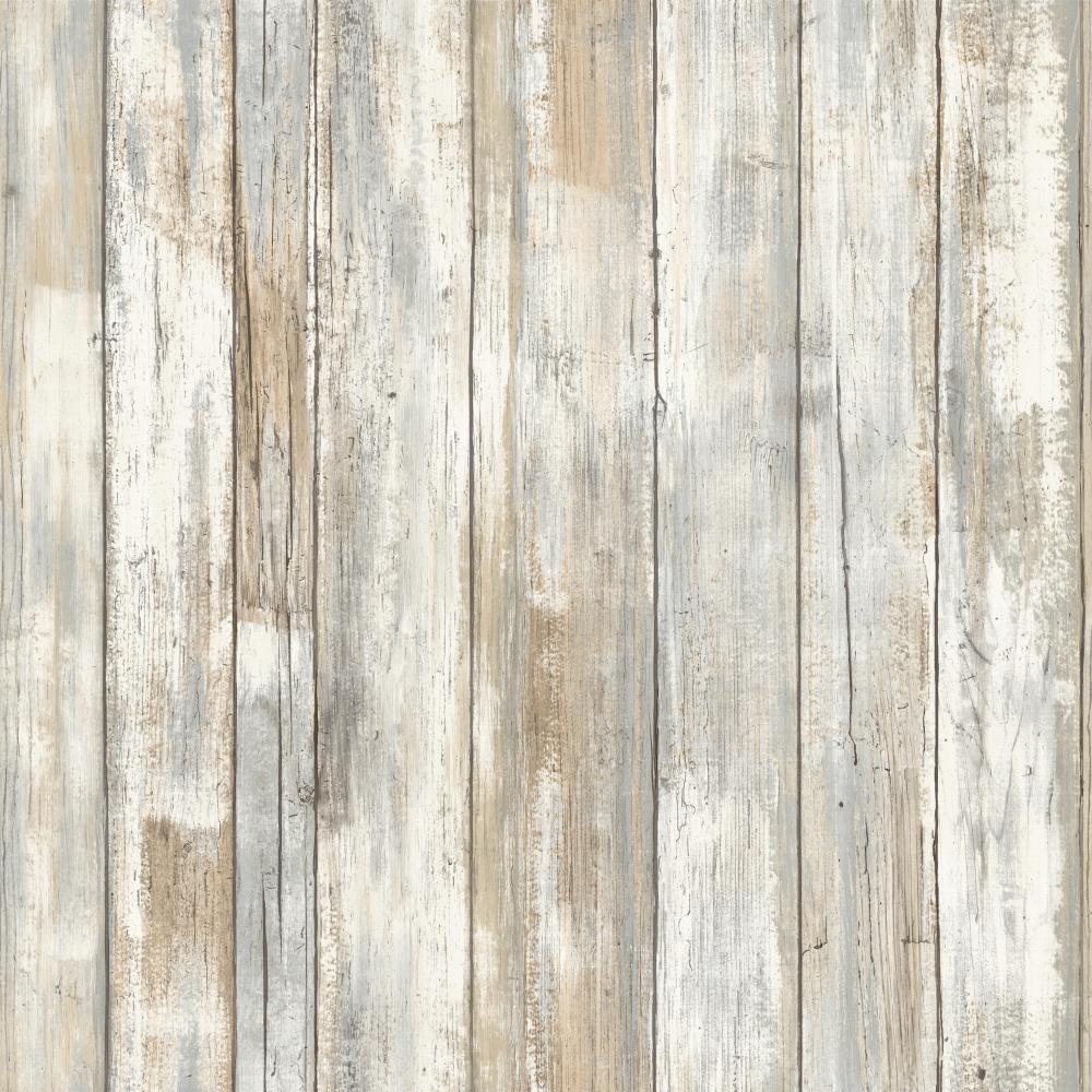 1000x1000 Distressed Barnwood Plank Wood Peel and Stick Wallpaper