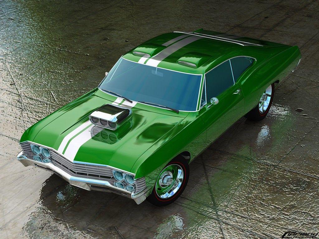 1024x768 muscle car