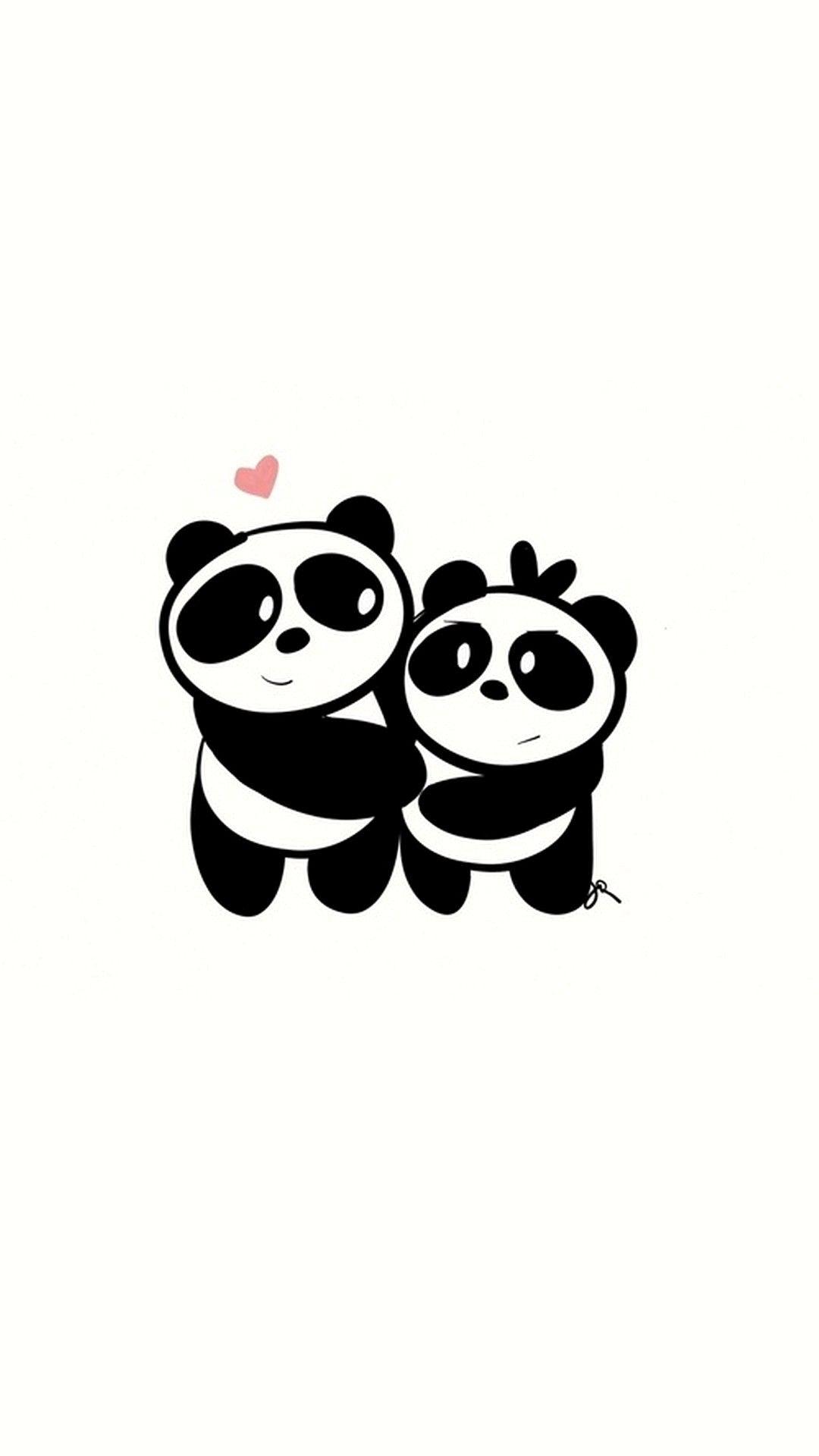 Free download hd black and white panda iphone 4s wallpapers backgrounds  [640x960] for your Desktop, Mobile & Tablet | Explore 48+ Black and White  Phone Wallpapers | Wallpaper Black And White, White