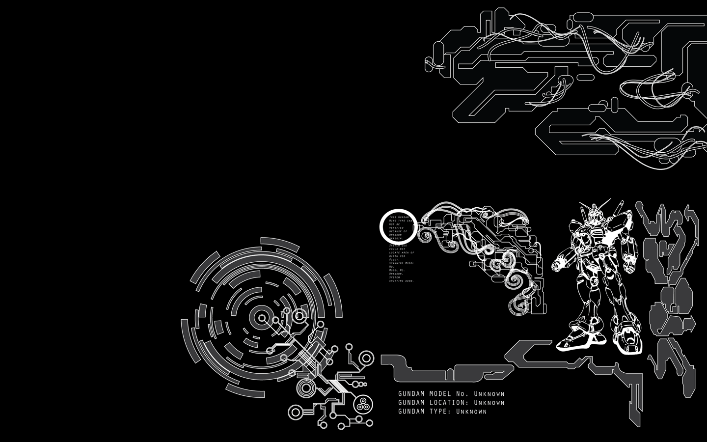 1440x900 Gundam Desktop Background