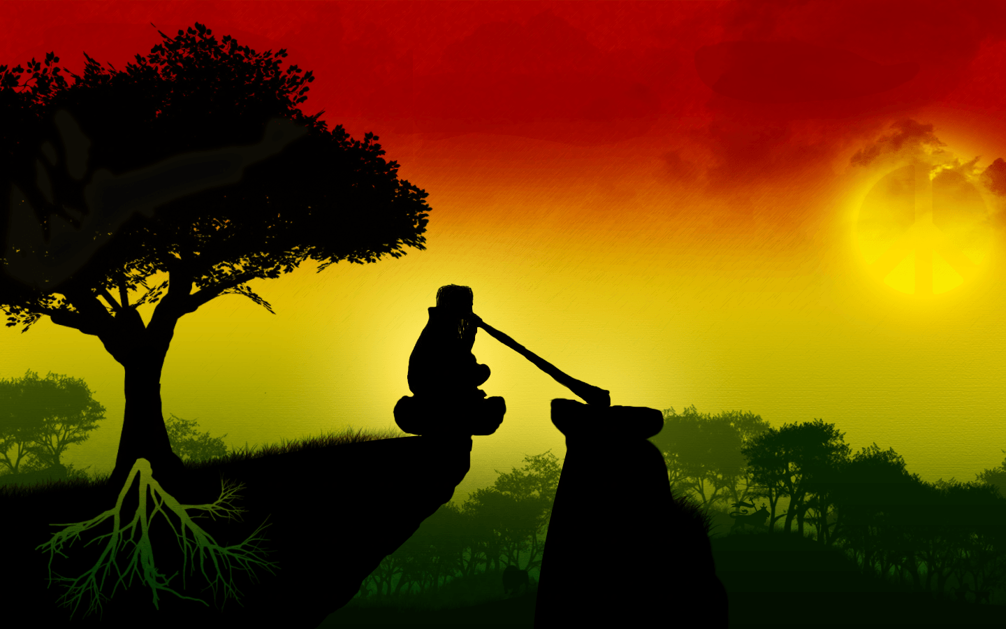 1440x900 Cool Rasta Wallpaper