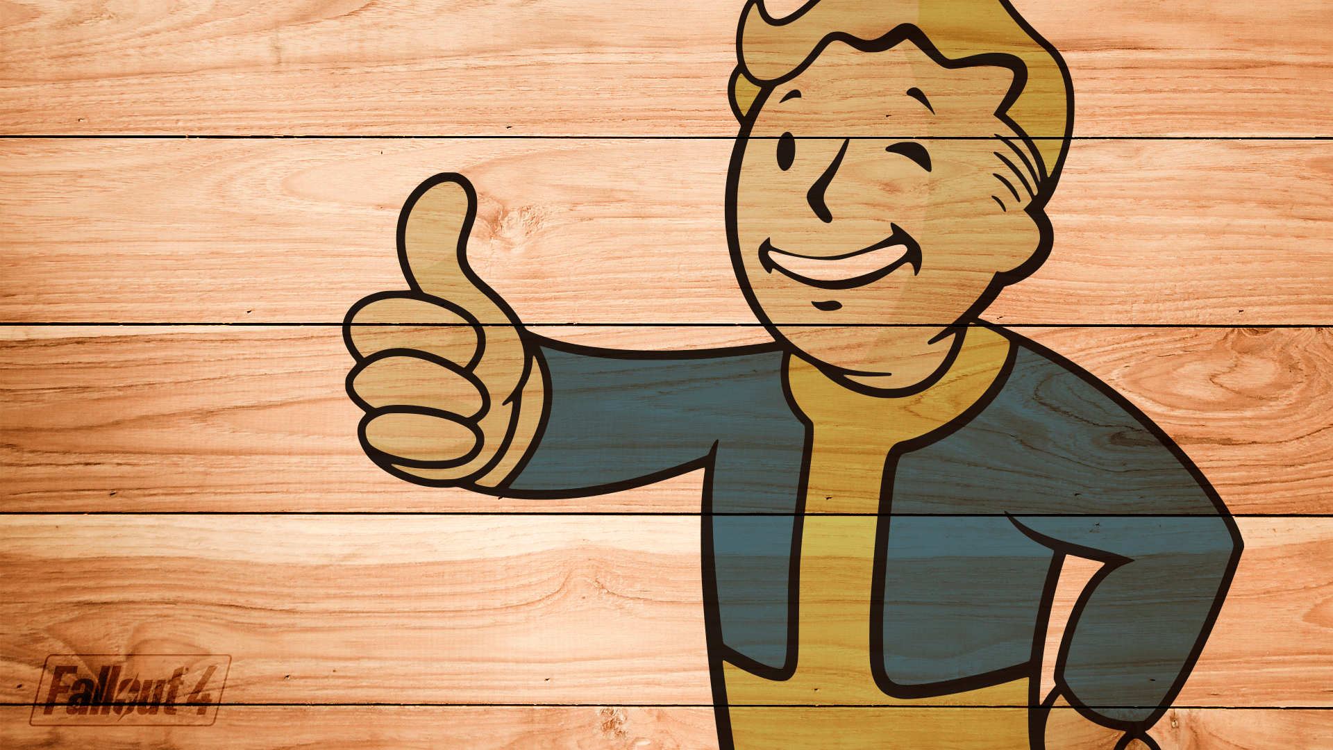 1920x1080 Fallout 4 Vault Boy Wallpaper