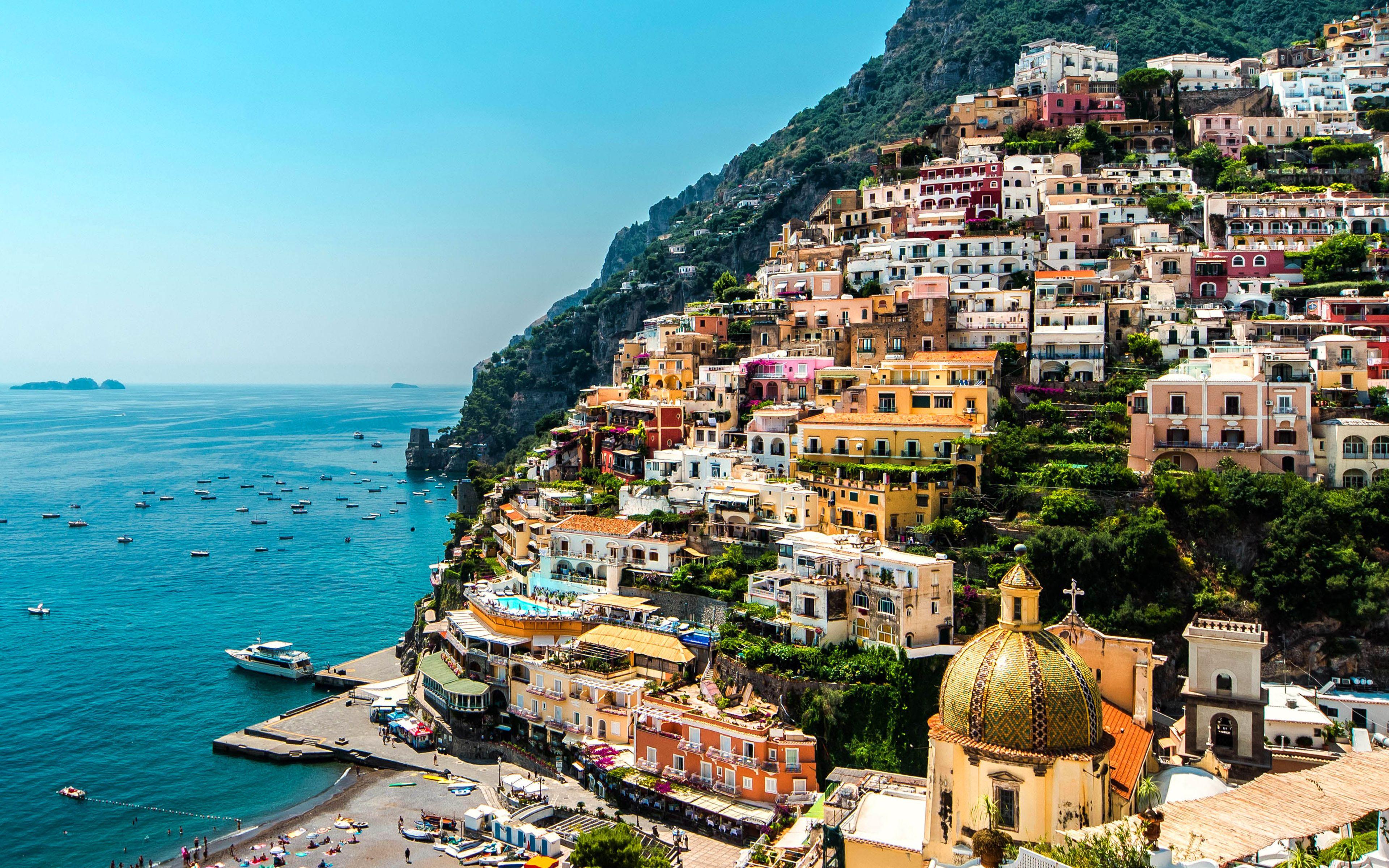 3840x2400 Positano Italy Wallpaper