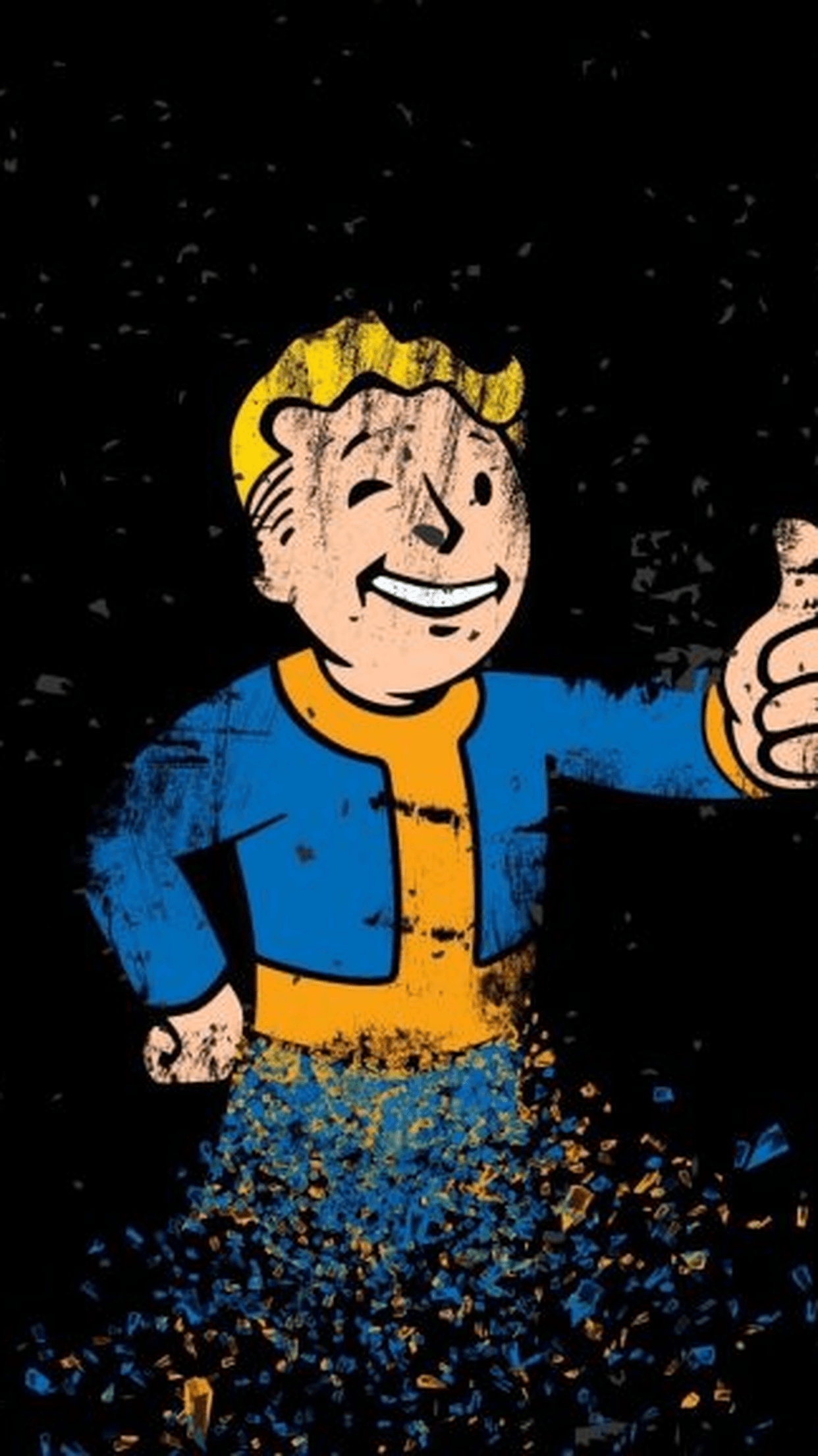 1242x2208 iPhone 8 Plus, iPhone 6s Plus Fallout 4 Vault Boy Wallpaper : Games