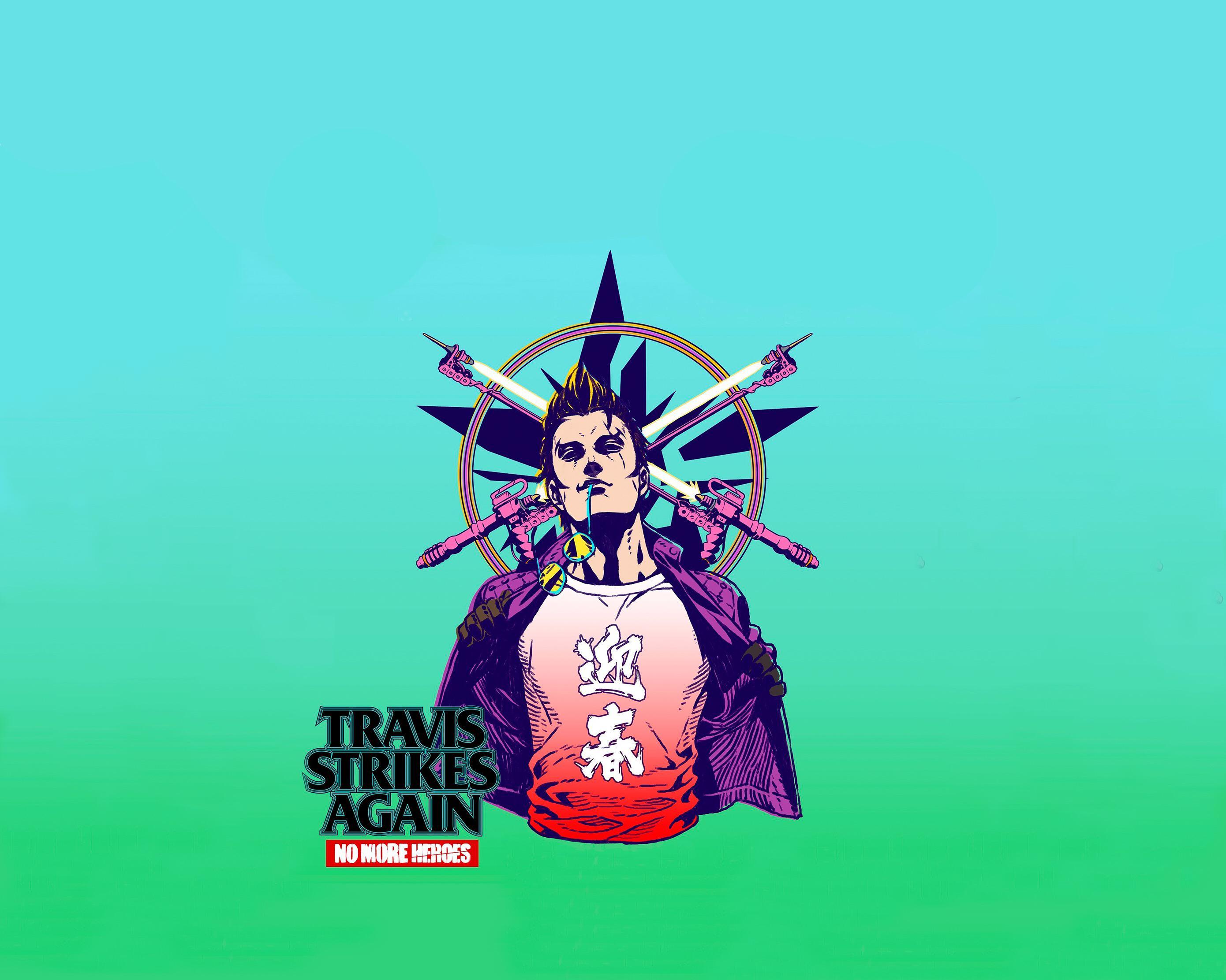 2780x2224 Travis Touchdown from “No More Heroes” Wallpaper for iPad (Horizontal & Vertical / Motion)