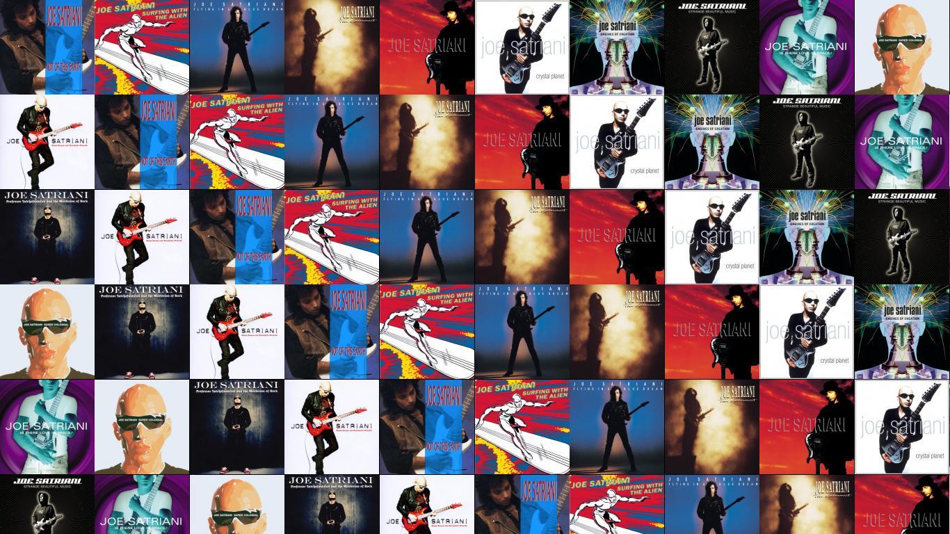1366x768 Joe Satriani Not This Earth Surfing With Alien Wallpaper « Tiled Desktop Wallpaper