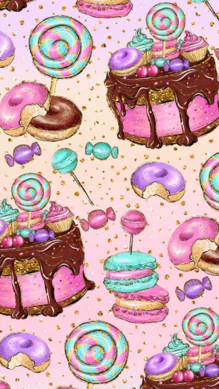 736x1308 Cakes LETELLIER - #audrey #Cakes #LETELLIER. Cupcakes wallpaper, iPhone wallpaper, Kawaii wallpaper