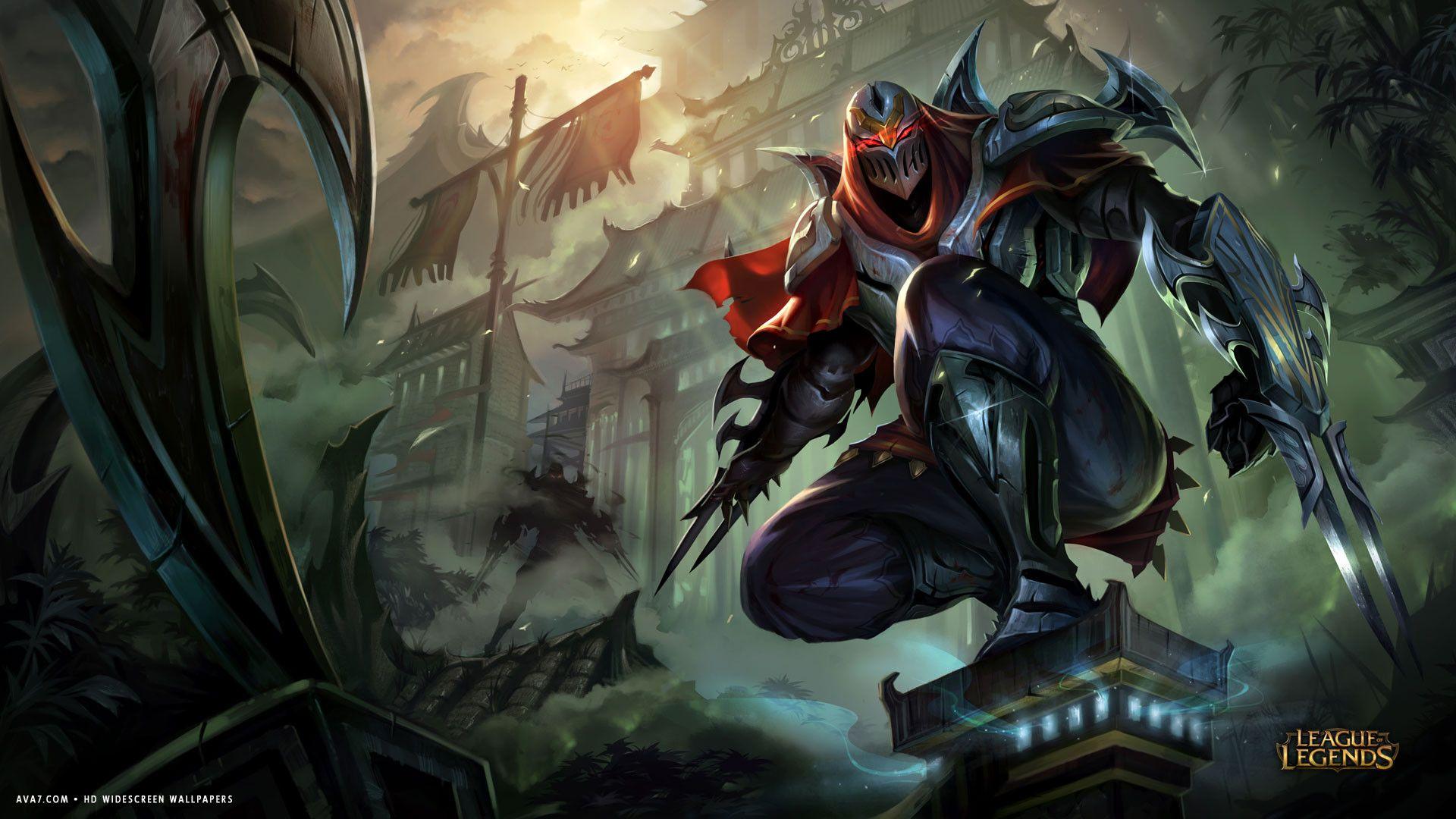 1920x1080 league of legends game lol zed warrior HD widescreen wallpaper / games background