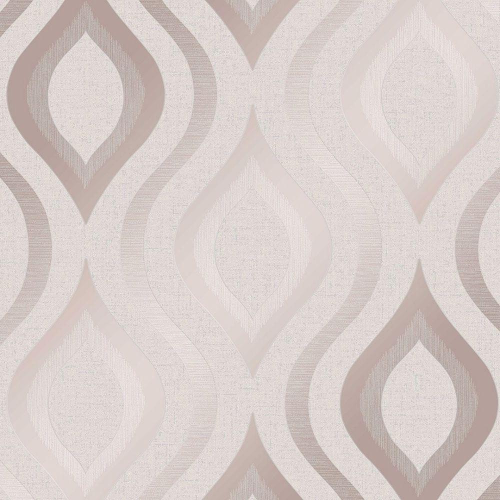 1000x1000 Fine Decor Quartz Geometric Wallpaper Rose Gold (FD42206) from I Love Wallpaper UK