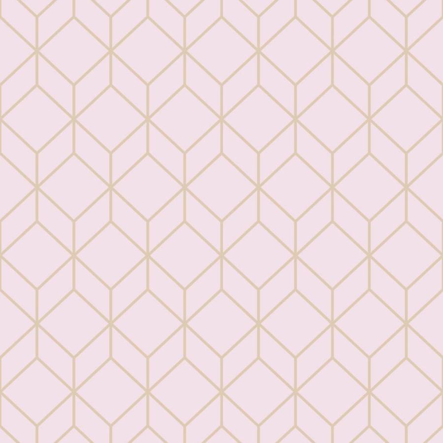 900x900 Graham & Brown 8 In Blush Rose Gold Geometric Vinyl Textured 0.6 Sq Ft Wallpaper Sample In The Wallpaper Samples Department At