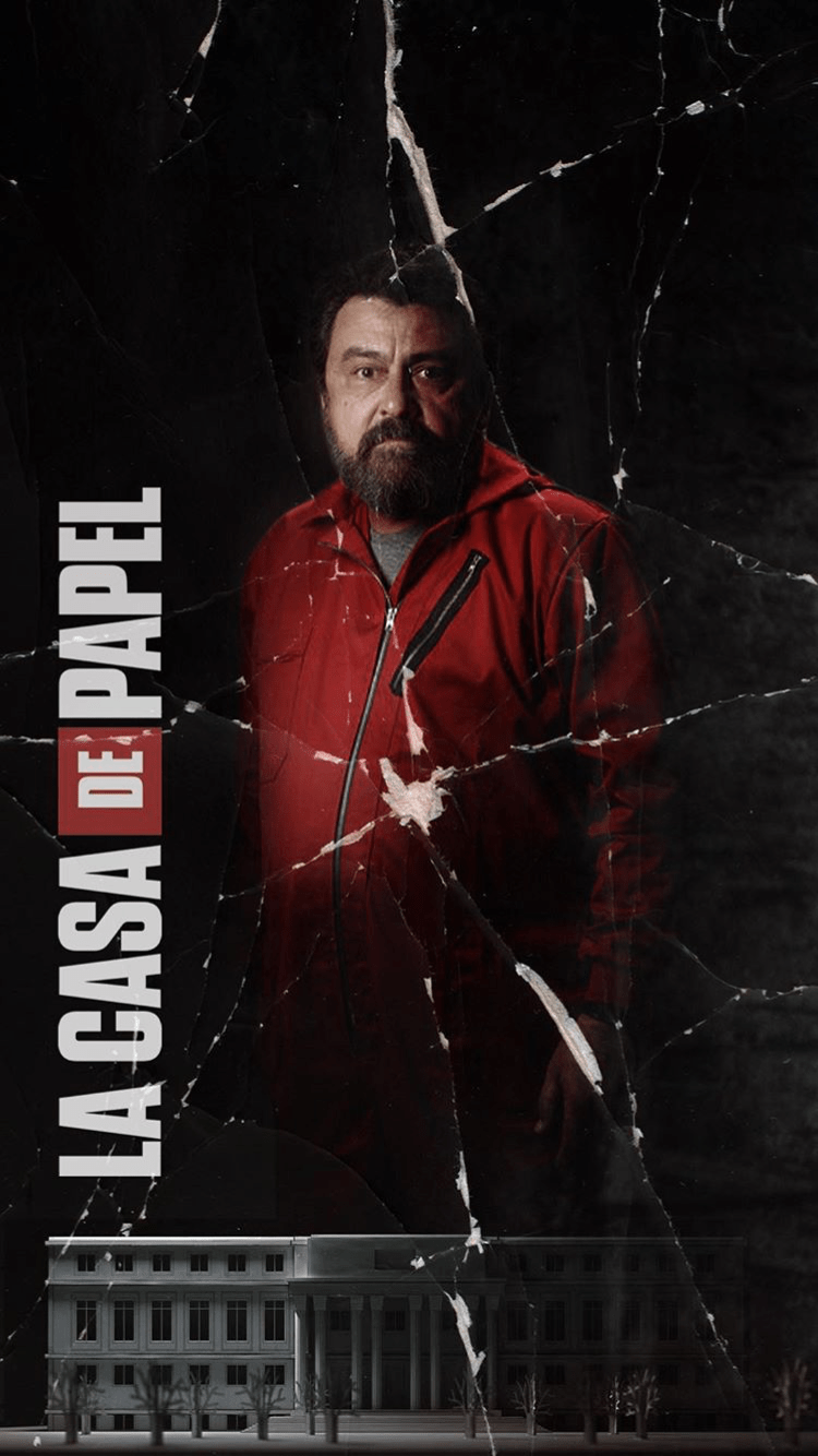 750x1334 Moscow Money Heist Wallpaper