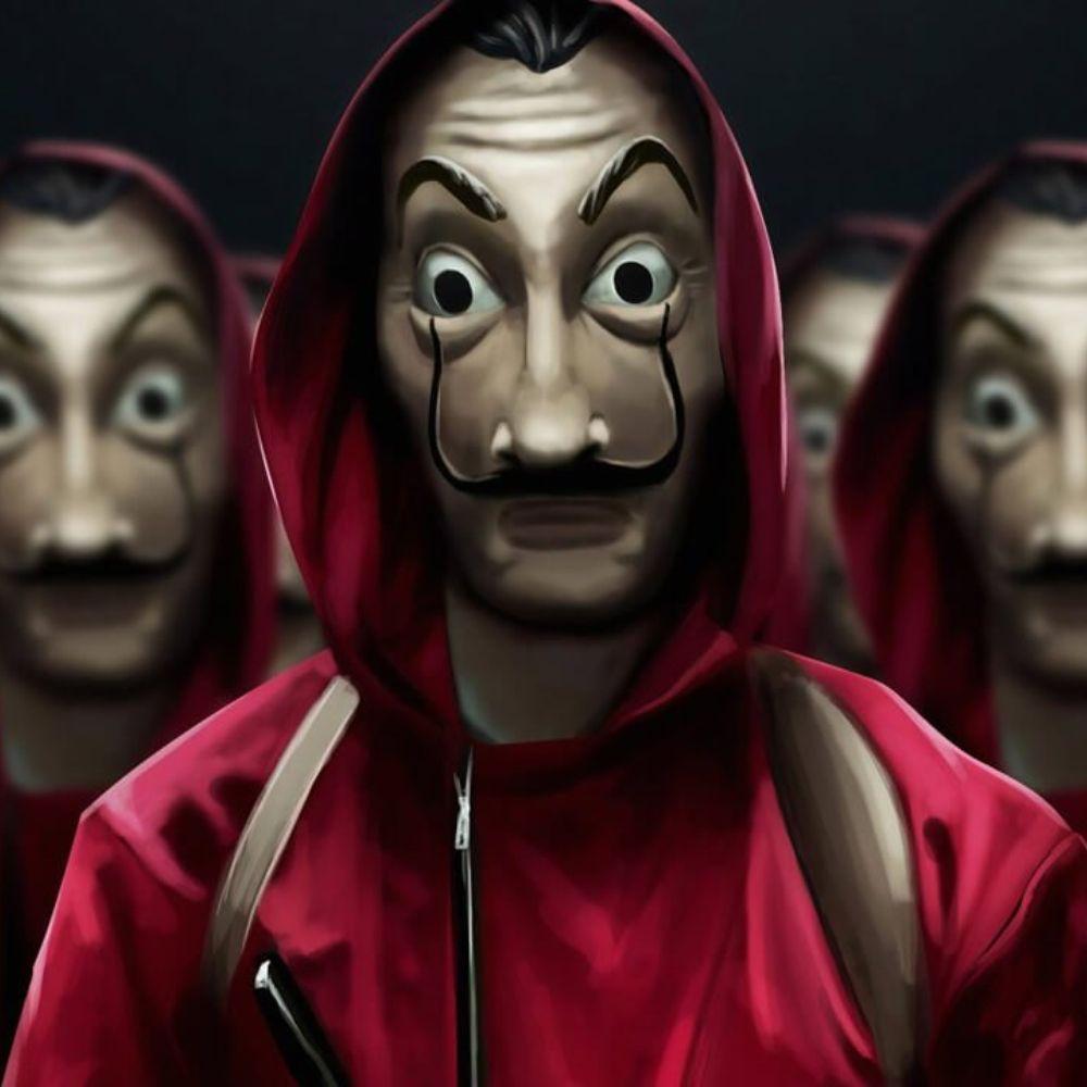 1000x1000 Moscow Money Heist Wallpaper