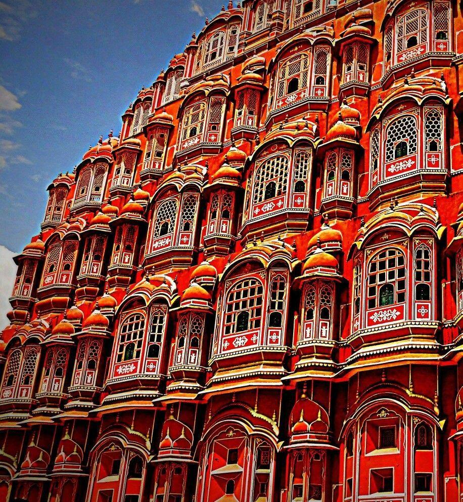 916x993 Jaipur is incomplete if Hawa Mahal, the Palace of Winds is not mentioned of. Hawa Mahal is an extraordinary pink. Cool places to visit, India poster, Visit india