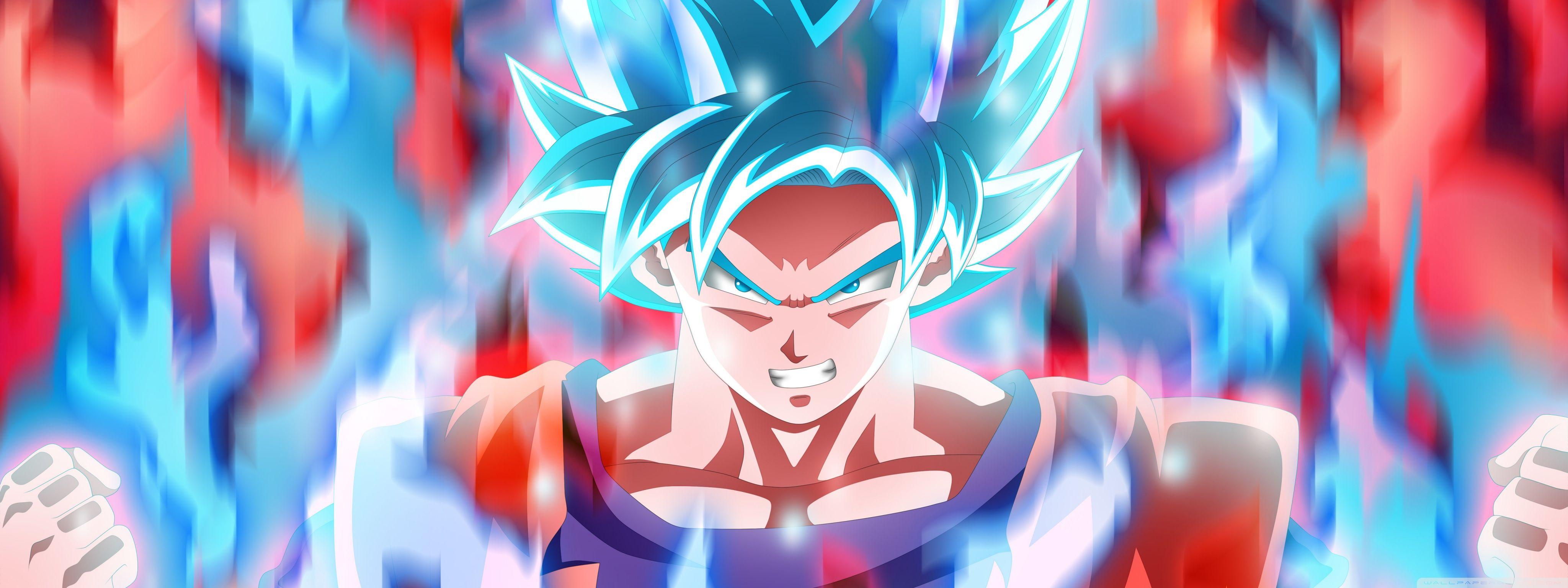 4096x1536 Goku Dragon Ball Super Ultra HD Desktop Background Wallpaper for 4K UHD TV : Multi Display, Dual Monitor : Tablet