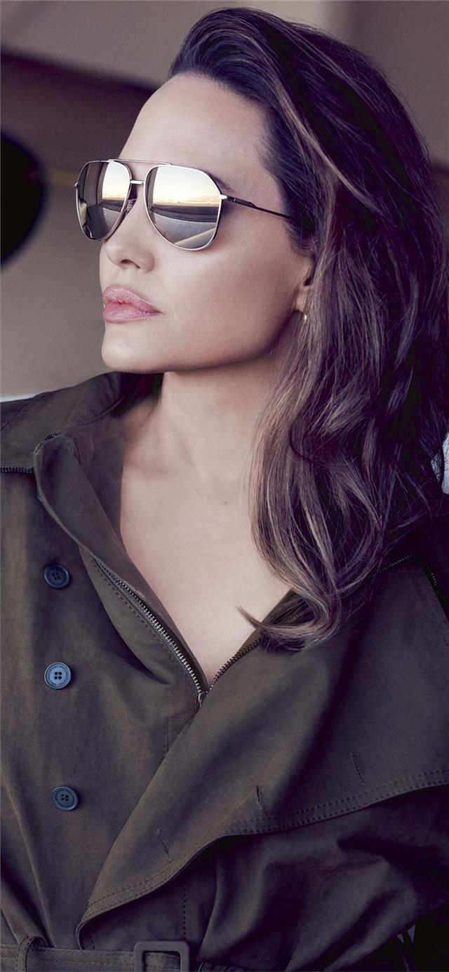 640x1385 angelina jolie elle magazine iPhone X Wallpaper Free Download